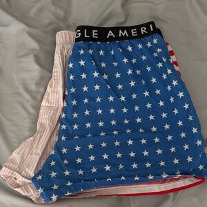 Blue Star Patterned Shorts